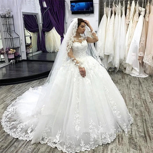 Bride Dresses Wedding Dresses for the Church Vintage Dress Simple and Romantic Wedding Dress Ball Gown Robe Party Elegant Guest