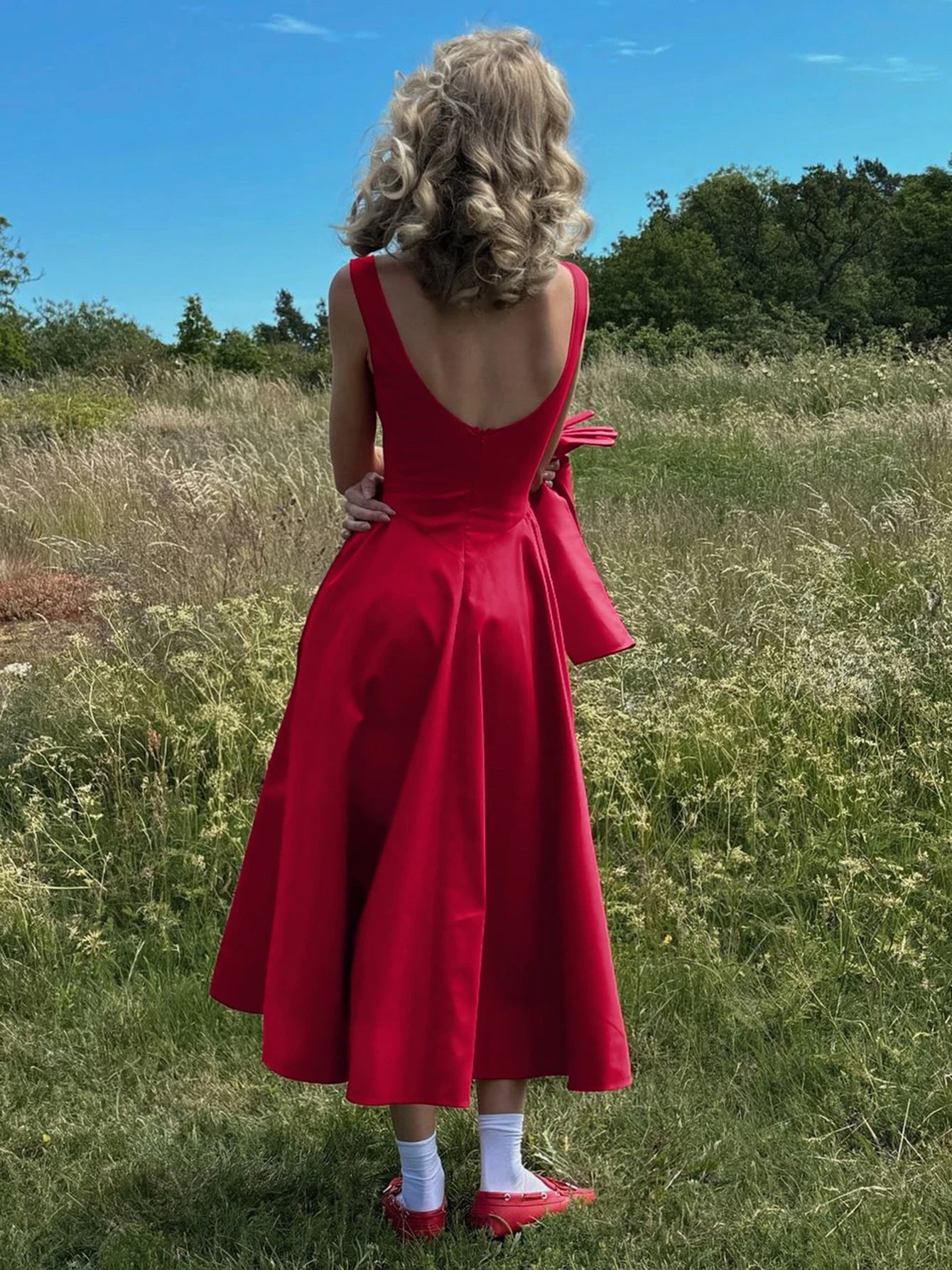 Dulzura O-Neck Sleeveless Zipper A-Line Midi Dress Solid Sexy Elegant Casual Outfit Party Club Streetwear Autumn Winter