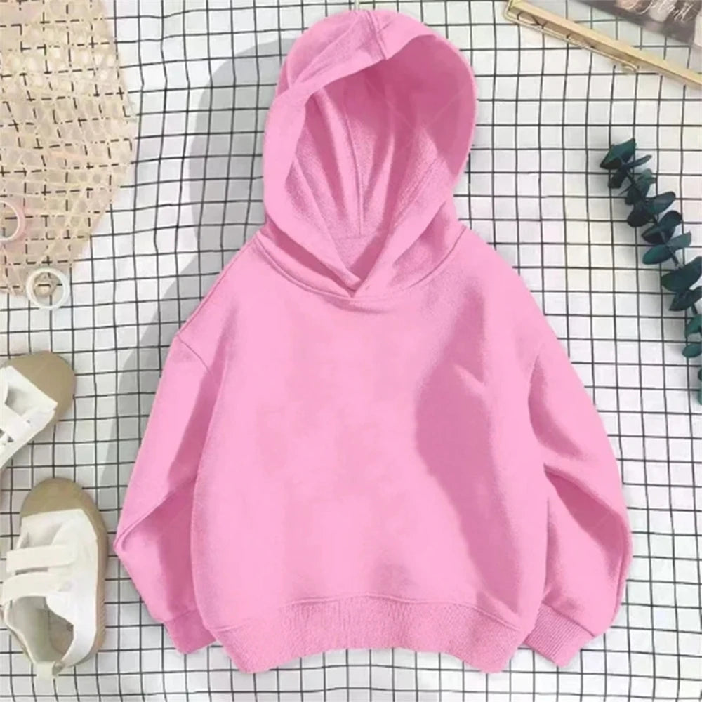 Boy Girls Clothing Hoodie tops Suitable age 3-12 Children's Sweatshirt fashion Pink black white red yellow spring autumn coat