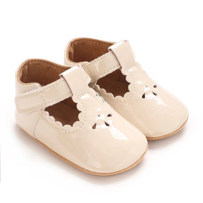 Baby Little Leather Shoes Spring And Autumn New Style Western Soft Soled Sneakers Female Baby Princess Shoes