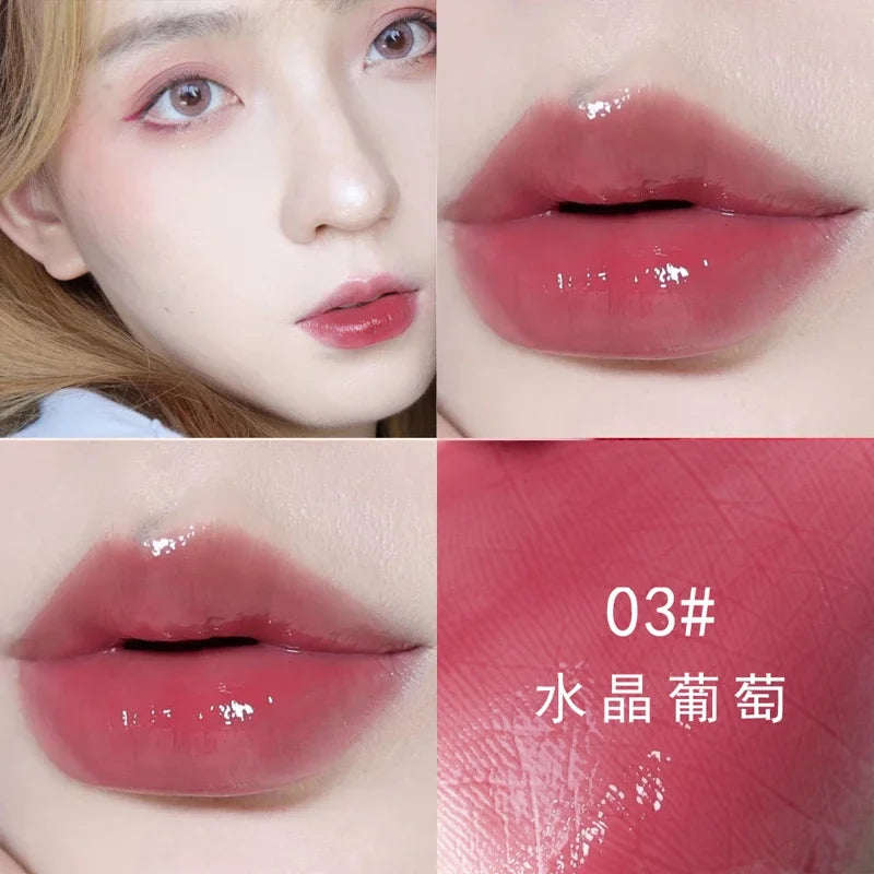 Glitter Moisturizing Mirror Lip Gloss Lasting Non-stick Cup Liquid Lipstick Red Nude Sexy Lip Tint Women Lips Makeup Cosmetics