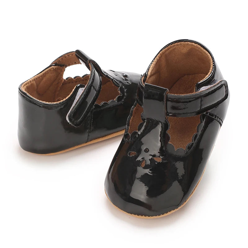Baby Little Leather Shoes Spring And Autumn New Style Western Soft Soled Sneakers Female Baby Princess Shoes