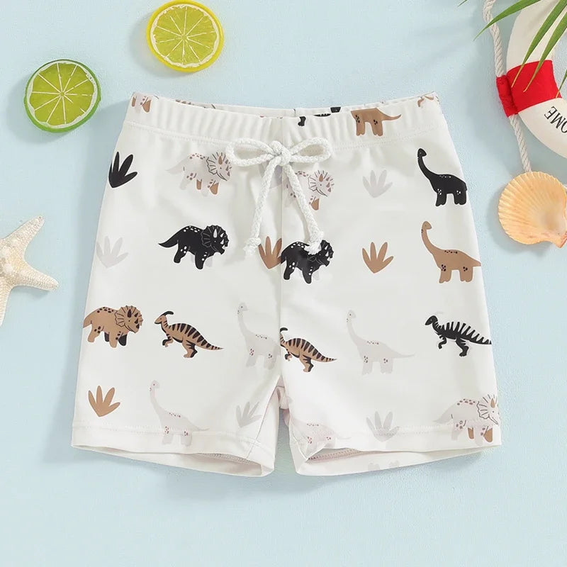 Toddler Baby Boy Swim Trunks Dinosaur Beach Shorts Swimming Shorts Swimsuit Swimwear Bathing Suits Board Shorts
