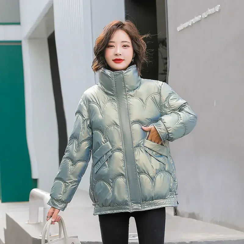 Warm Winter on Sale Down Coats for Women Short Luxury Outdoor Parkas Woman Clothes Youthful Offers Thick Lined 2025 Hot Jackets