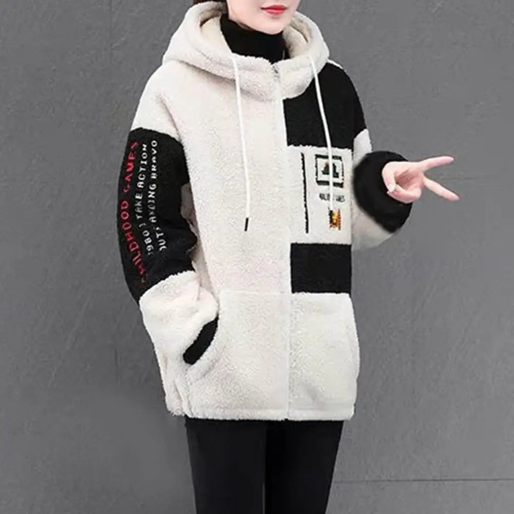 Winter Fashion Women's Coat New Casual Hooded Zipper Ladies Clothes Autumn Women Fleece Jacket Ladies Coats Куртка Женская