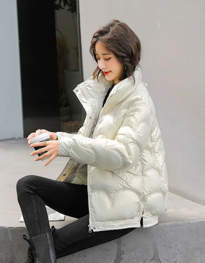 Warm Winter on Sale Down Coats for Women Short Luxury Outdoor Parkas Woman Clothes Youthful Offers Thick Lined 2025 Hot Jackets