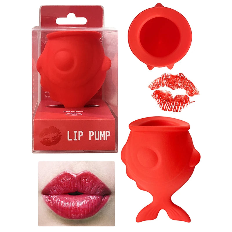 Silicone Lip Pump,Lip Enlarger Make Lips Sexy Bigger Thicker,Lips Care Beauty Lip Mouth Tools Lasting Glossy Lip Plumper