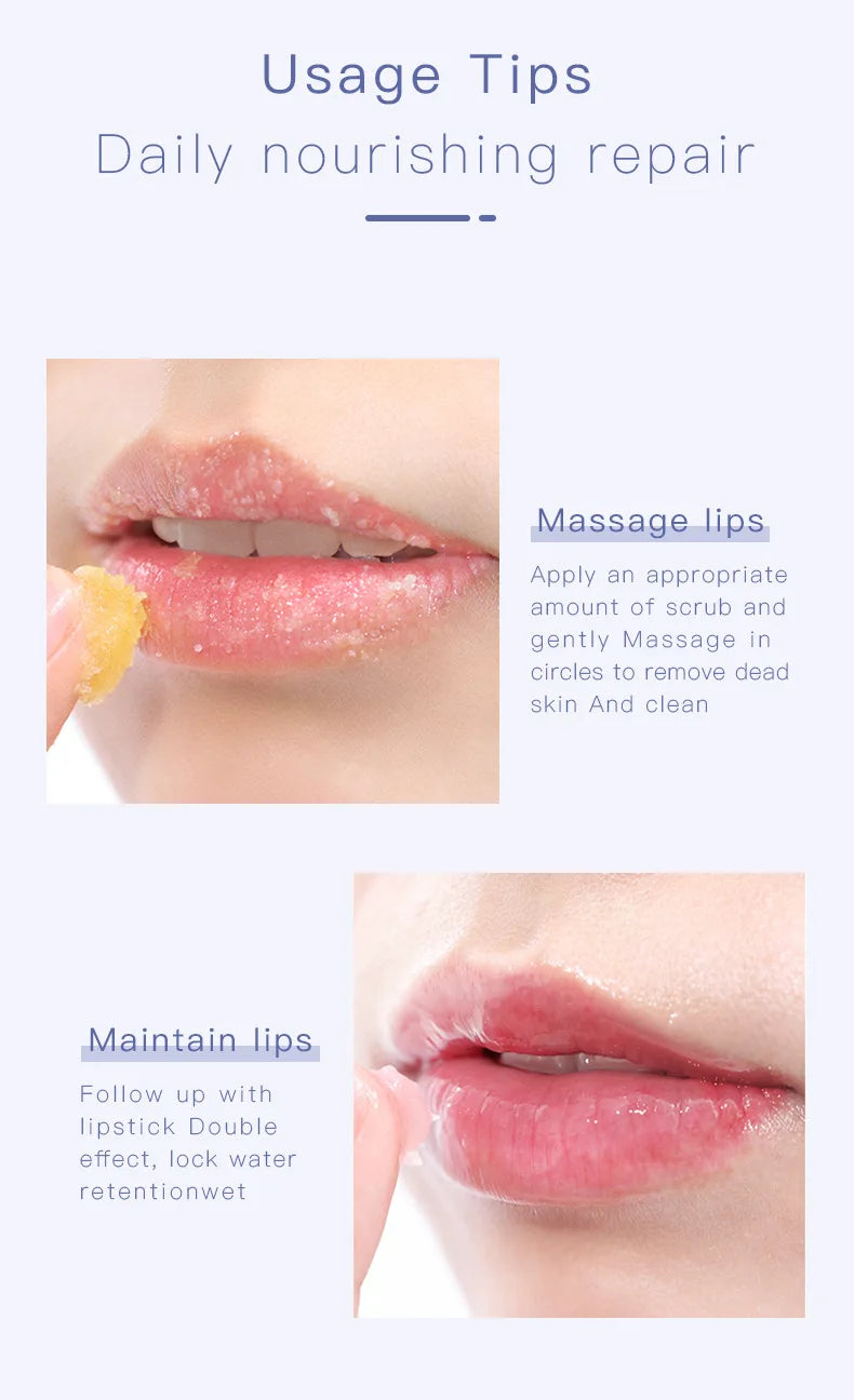 Lips Scrub Make Tender Lip Mask Makeup Exfoliating Exfoliation Gentle Moisturizing Conditioning Exfoliate Care Lips Balm Make-up