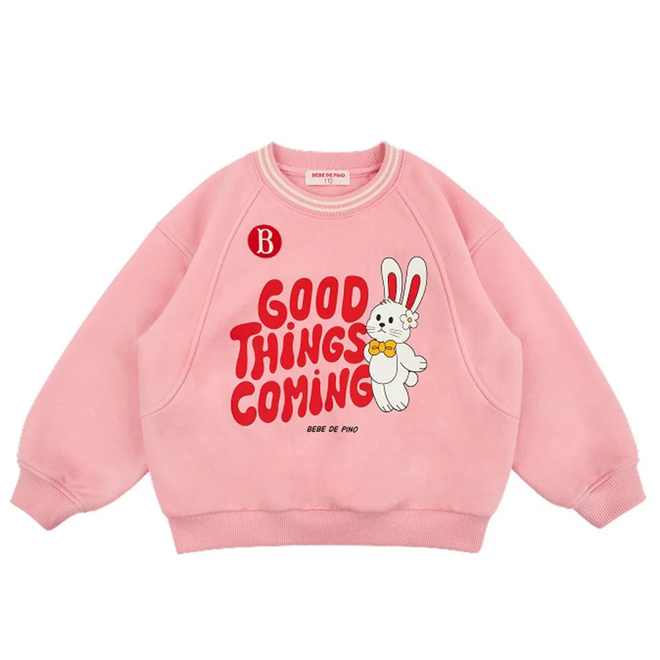 Autumn Kids Clothes Baby Girls hooded Jackets Cotton Sweatshirts Pants Sets Baby Boys Cartoon Coats Pullover Top Trousers Suits