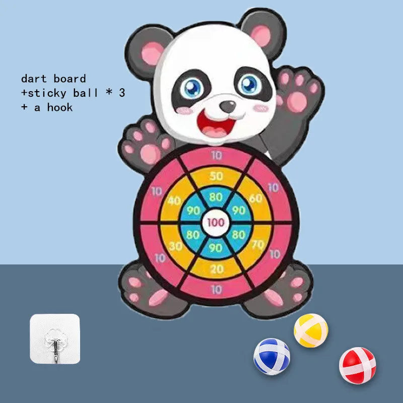 Sticky Ball Dart Board Baby Sports Game Toys For Children Outdoor Party Toys Target Sticky Ball Throw Educational Board Games