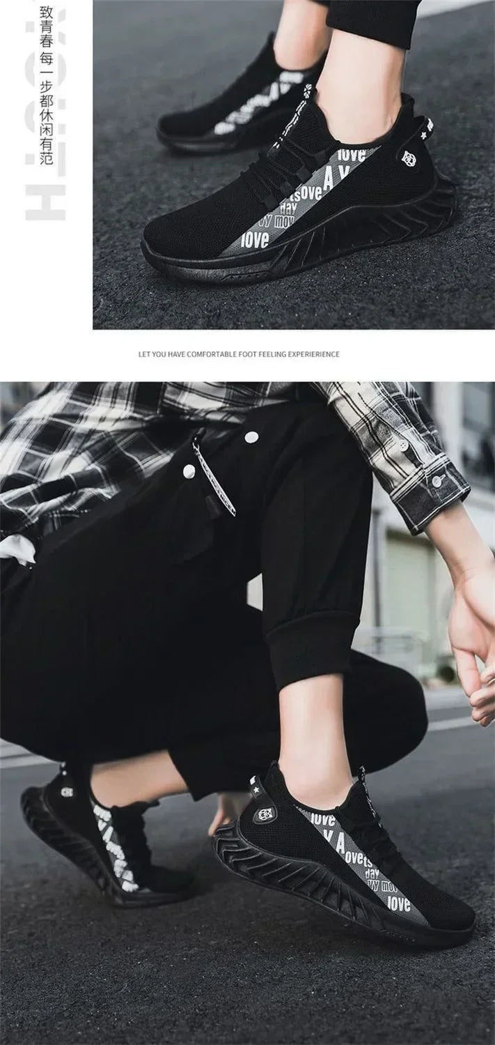 Tênis de corrida leves e respiráveis para homens, tênis multiuso para adolescentes