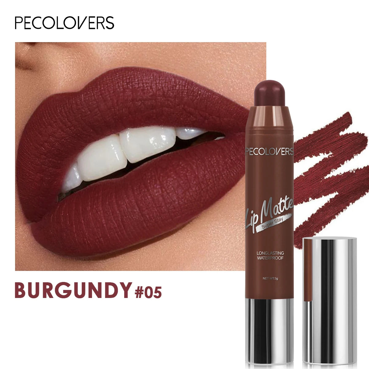 Lipstick Waterproof Lasting Lips Pencil Nude Velvet Matte Lipstick Non-stick Sexy Lip Balm Lip Pencil Women Cosmetics Makeup