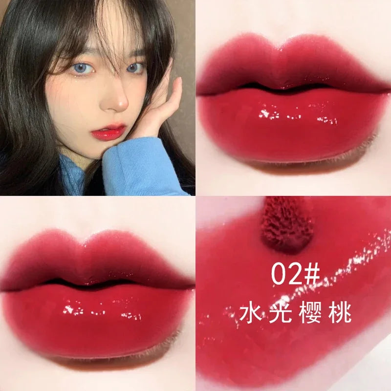 Glitter Moisturizing Mirror Lip Gloss Lasting Non-stick Cup Liquid Lipstick Red Nude Sexy Lip Tint Women Lips Makeup Cosmetics