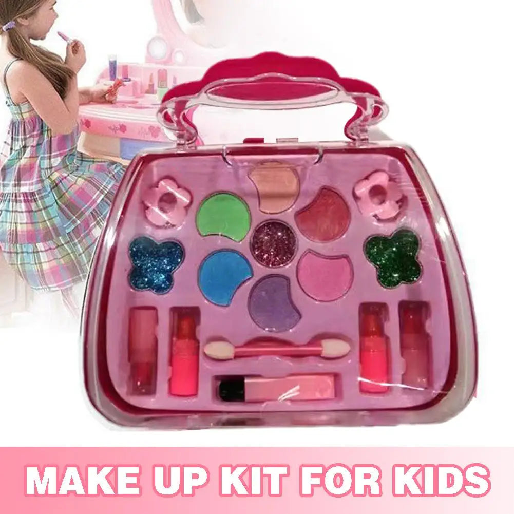 Kids Makeup Kit for Girl Washable Kids Makeup Kit Girl Toys Real Little Girls Makeup Kit for Kids Children Princess Play Makeup