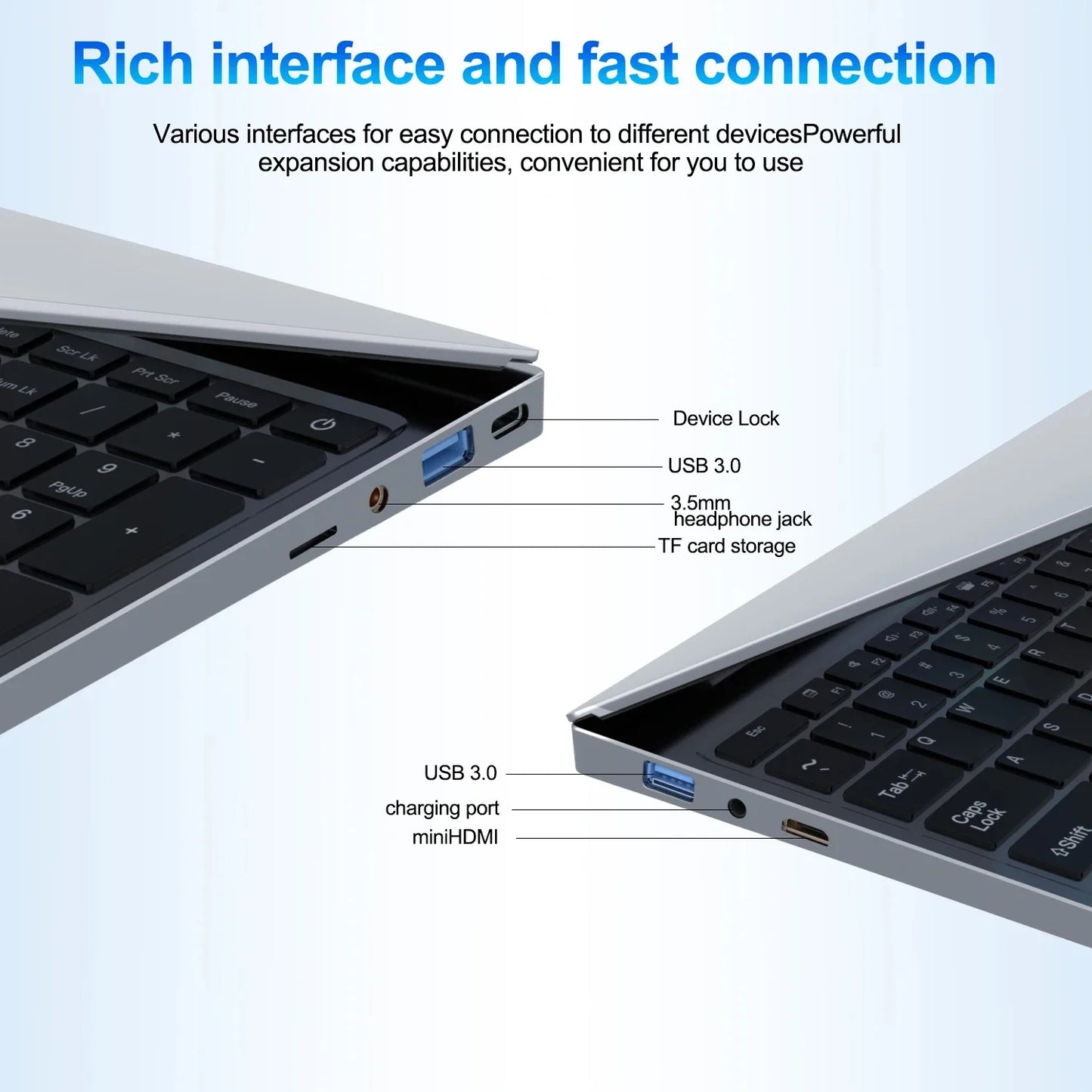 Xiaman 15.6" Potrable Laptop Computer Intel Core i7 6500U Windows 11 Pro Gaming Laptop 16GB DDR4 512GB 1TB SSD Notebook PC Gamer