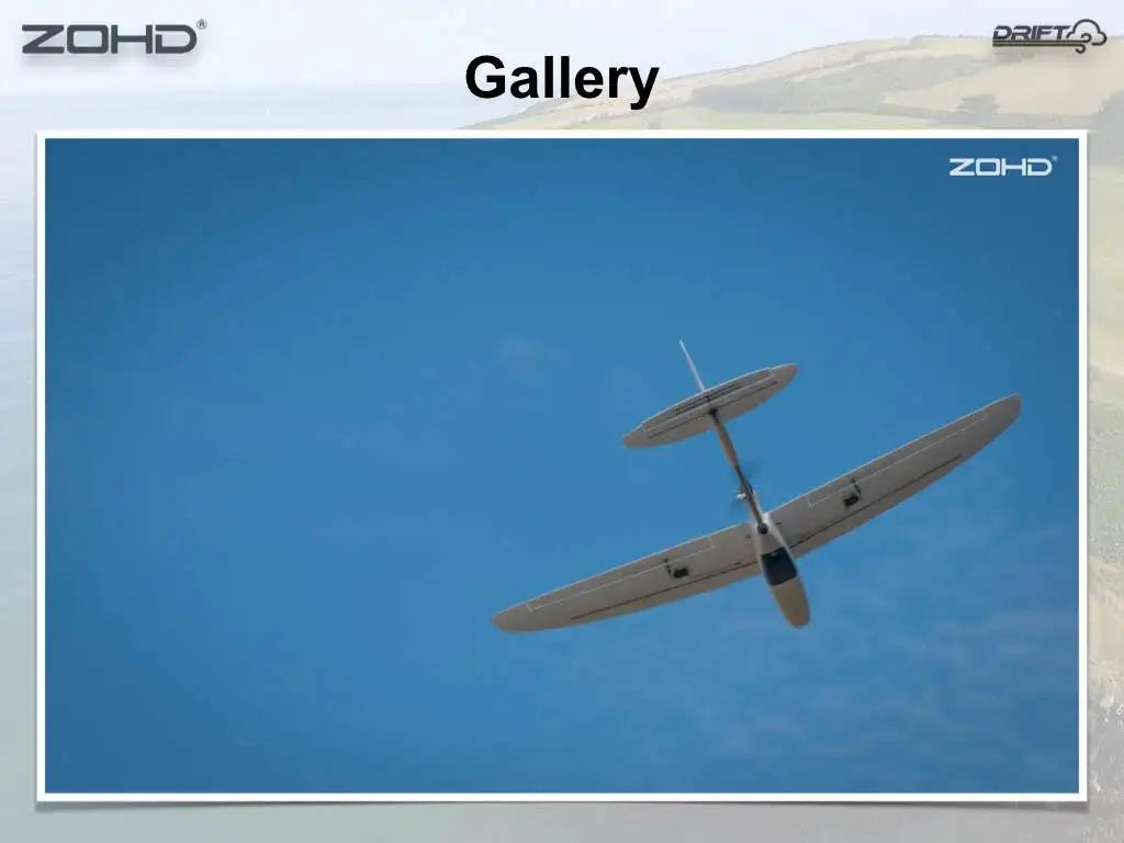 ZOHD Drift 877mm Wingspan FPV Glider AIO EPP RC Airplane PNP FPV Version Remote Control Aircraft Models Toys for Adults