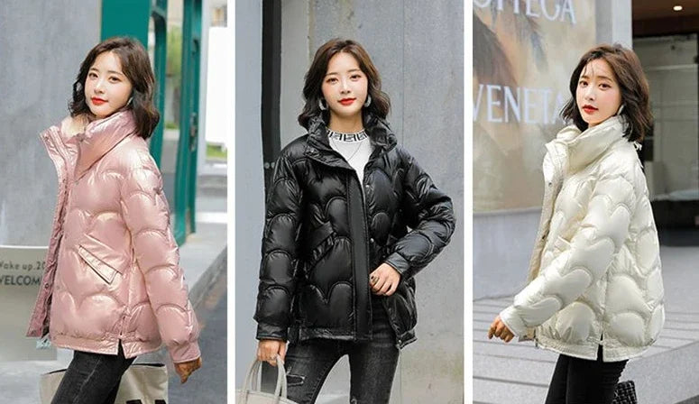 Warm Winter on Sale Down Coats for Women Short Luxury Outdoor Parkas Woman Clothes Youthful Offers Thick Lined 2025 Hot Jackets