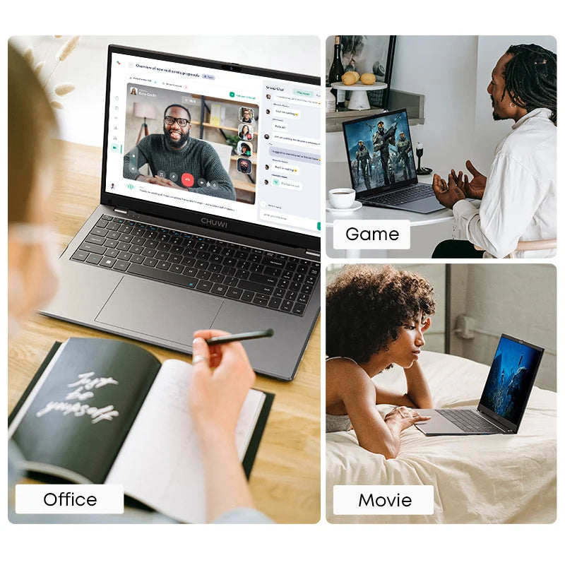 CHUWI 15.6" HeroBook Plus Chuwi 14.1" HeroBook Pro Laptop Intel N4020 8GB RAM 256GB SSD 1920*1080P Computer Windows 11 Laptops