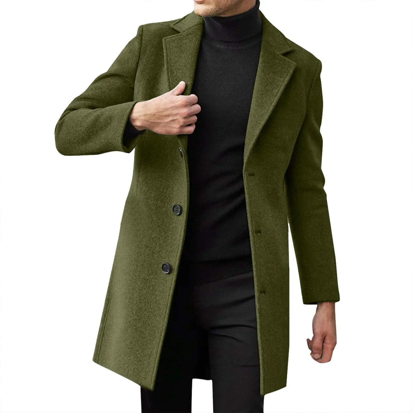 Winter Coats Man New Men's Clothing British Men Business Casual Woolen Coat Spring Jacket Men