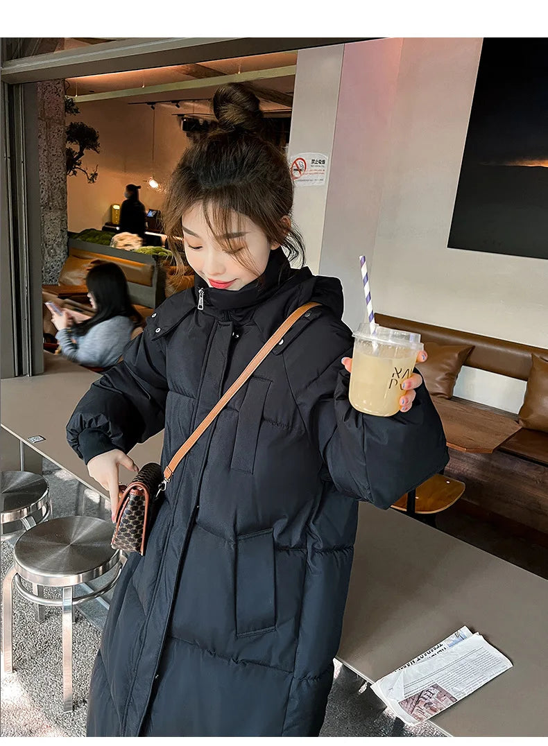 Winter Women's Cold Coat Parkas Hooded Long Padded Jacket Jacket Plus Size Super Hot Coat Cheap Wholesale Snow Outercoat Korean