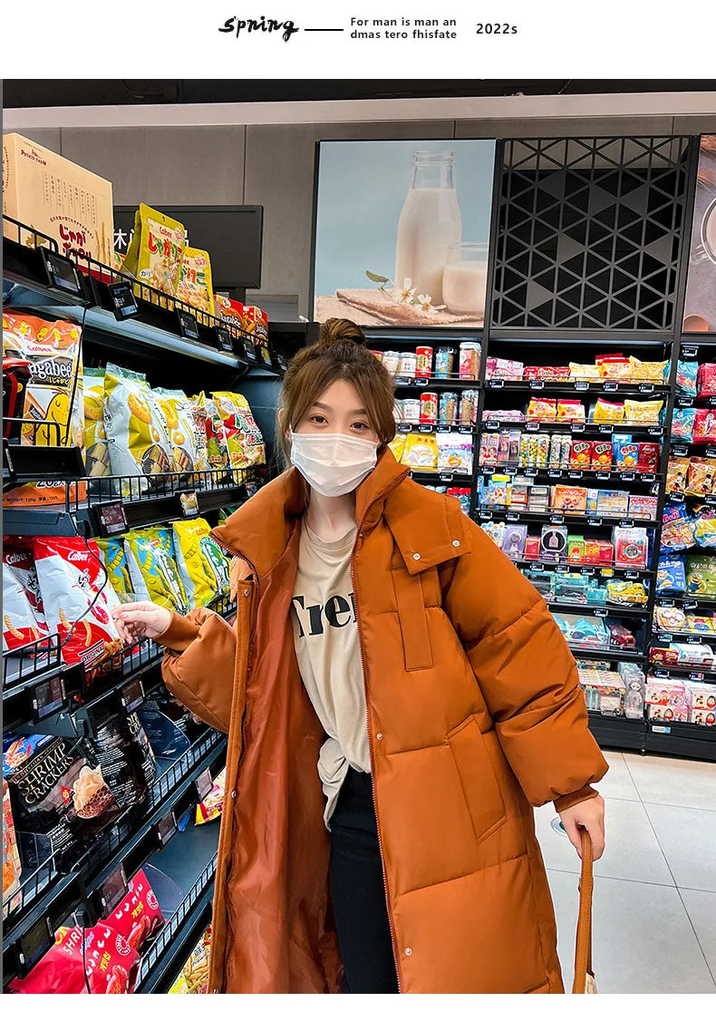 Winter Women's Cold Coat Parkas Hooded Long Padded Jacket Jacket Plus Size Super Hot Coat Cheap Wholesale Snow Outercoat Korean