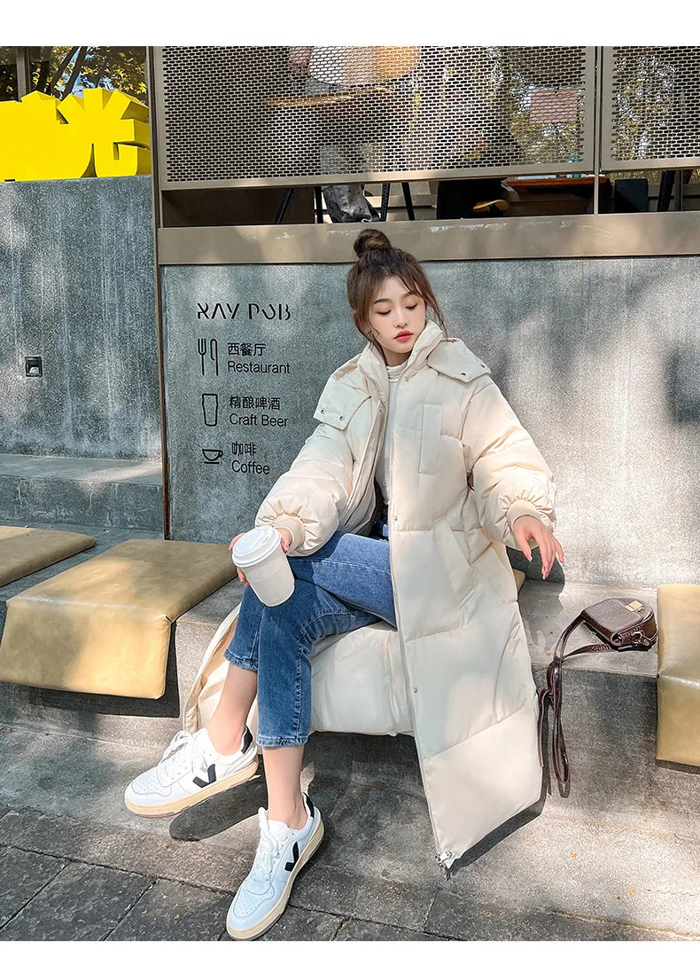 Winter Women's Cold Coat Parkas Hooded Long Padded Jacket Jacket Plus Size Super Hot Coat Cheap Wholesale Snow Outercoat Korean