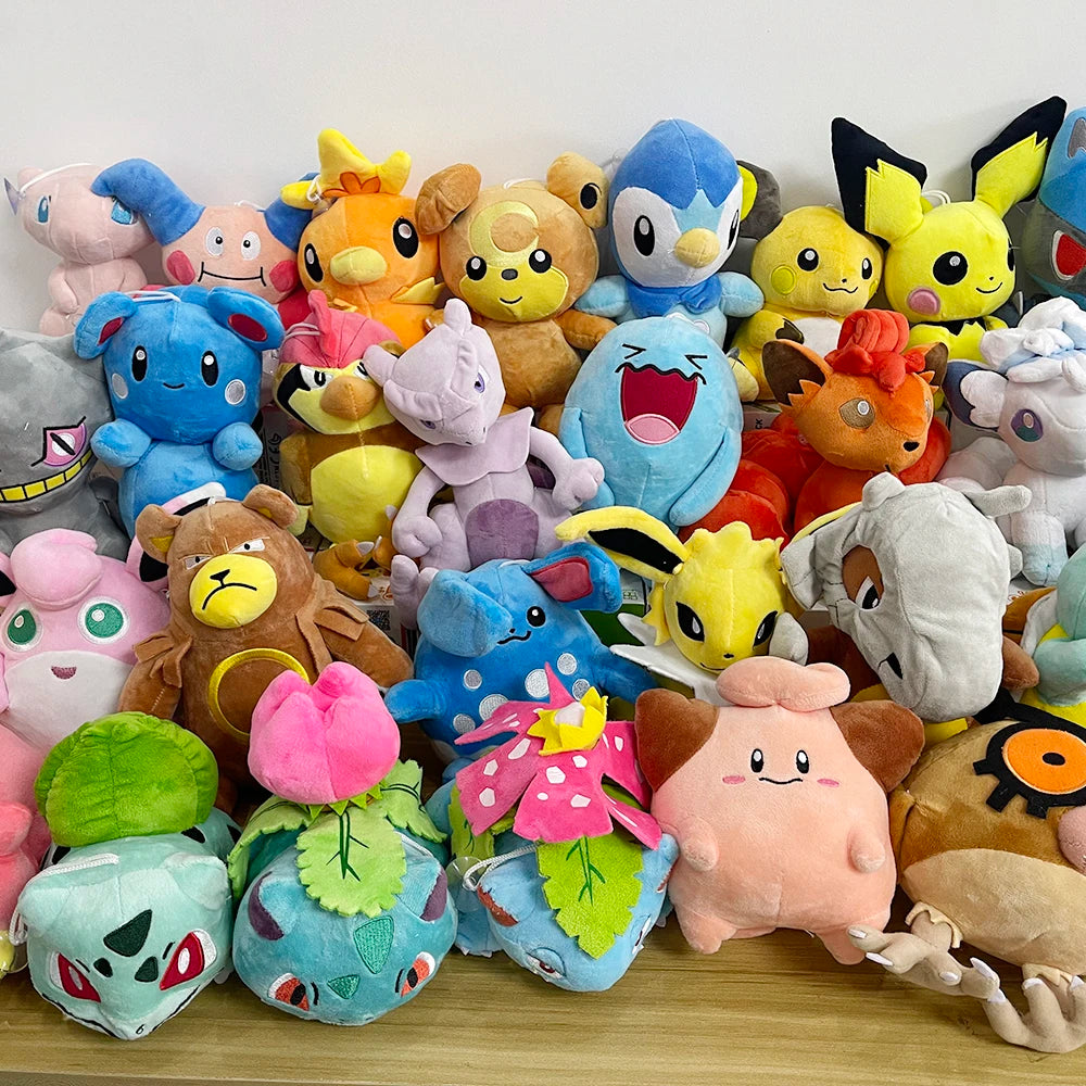 Pokemon Plush Charmander Squirtle Pikachu Peluche Plusle Minun Plush Charizard Bulbasaur Eevee Stuffed Doll Xmas Gift For Kid