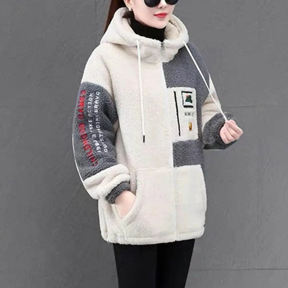 Winter Fashion Women's Coat New Casual Hooded Zipper Ladies Clothes Autumn Women Fleece Jacket Ladies Coats Куртка Женская