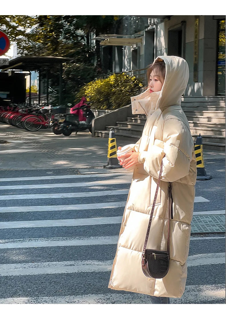 Winter Women's Cold Coat Parkas Hooded Long Padded Jacket Jacket Plus Size Super Hot Coat Cheap Wholesale Snow Outercoat Korean