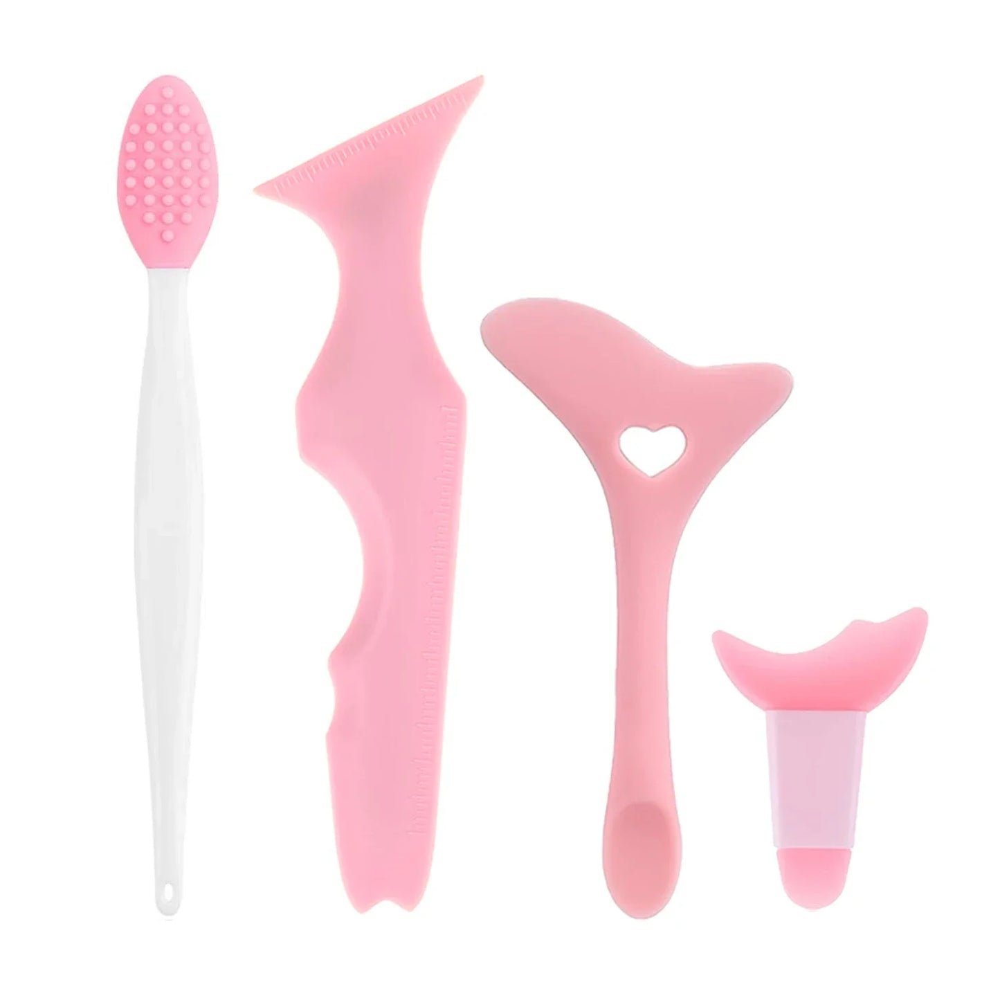 Wholesale 4PCS Eyeliner Stencils Set Reusable Silicone Eyeliner Tool Lash Guard Eye Lips Makeup Tool for Women  eyeliner stencil