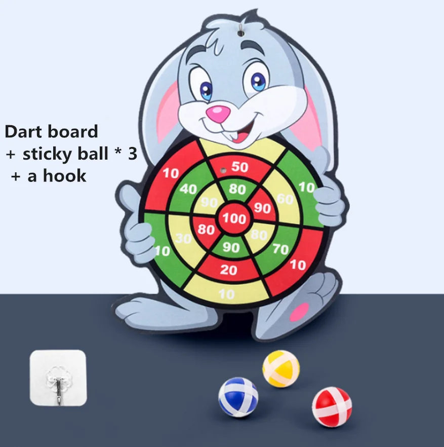 Sticky Ball Dart Board Baby Sports Game Toys For Children Outdoor Party Toys Target Sticky Ball Throw Educational Board Games