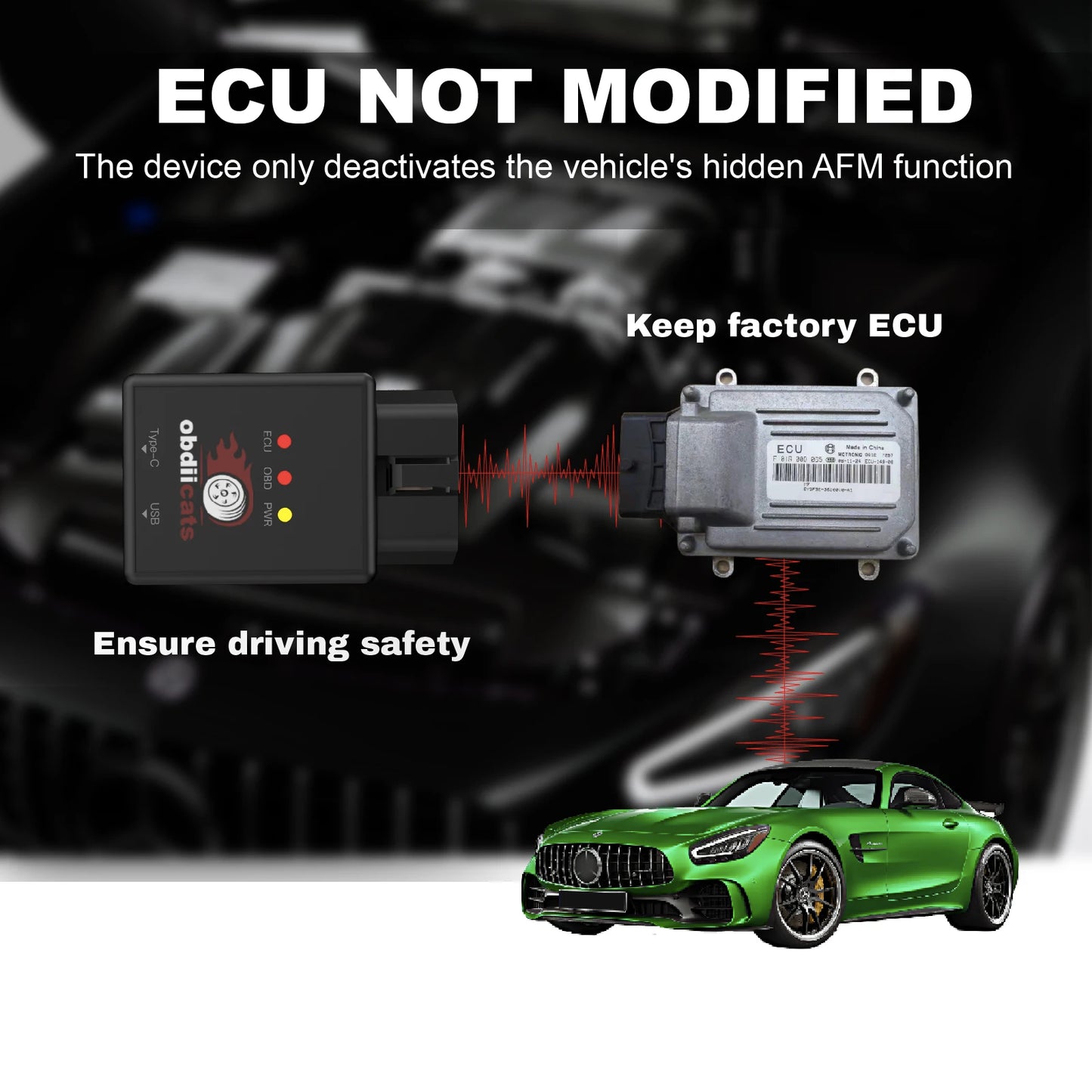 SXT- obdiicats OBD 2IN1 With Fast Charger For Benzine&Diesel Cars Increase Power Upgraded From HK-V3 Fuel Saving Chip Tuning Box