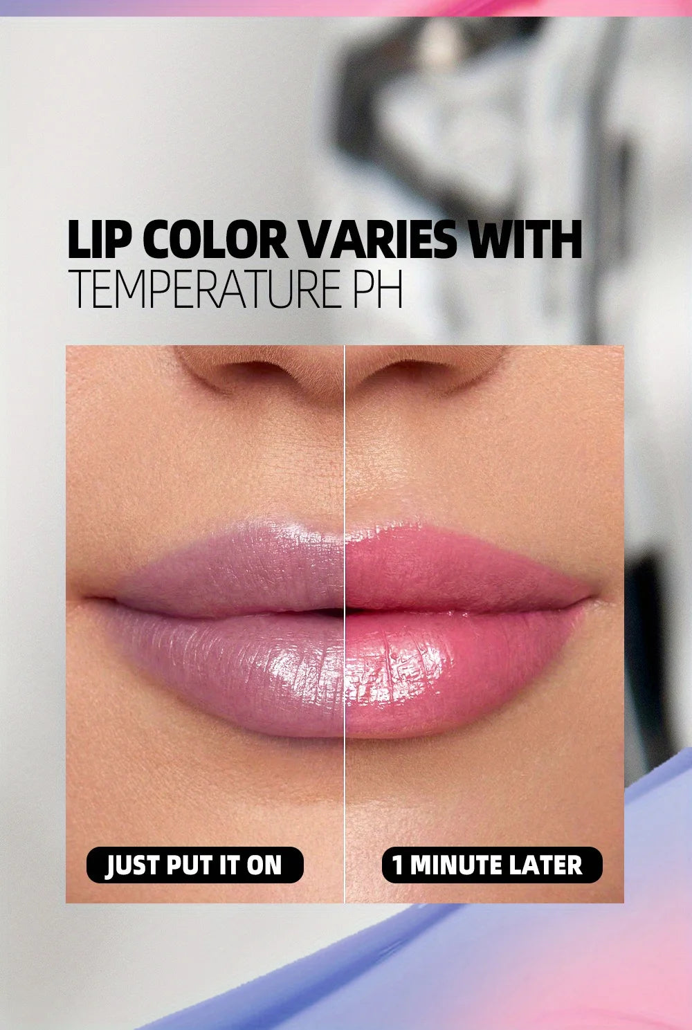 2Pcs/Set Magic Color Shift，Self-Adjusting Lipstick for Effortlessly Vibrant Lips, Color Change Lip Blam