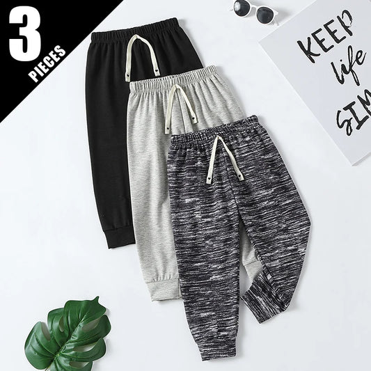 3/1 Piece Set Of Four Season Children's Sports Fashion Autumn Sweatpants For Boys And Girls Mixed With Multi Colored Harun Pants