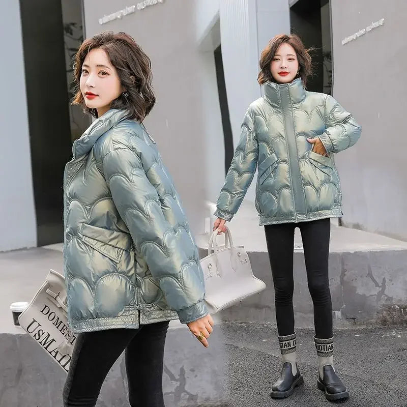 Warm Winter on Sale Down Coats for Women Short Luxury Outdoor Parkas Woman Clothes Youthful Offers Thick Lined 2025 Hot Jackets