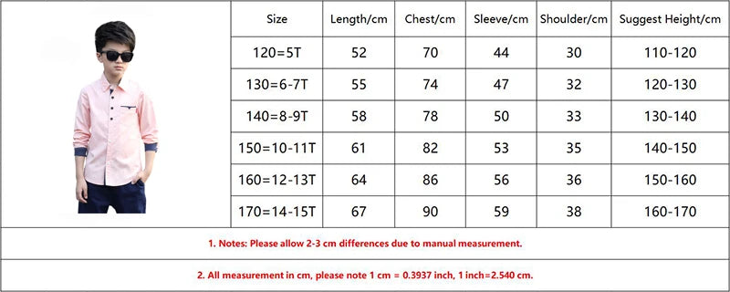 2025 Teenager Kids Boys Clothes Children Shirts Fashion School Casual Tops Cotton Boys Shirts 5 6 7 8 9 10 11 12 13 14 15 Years
