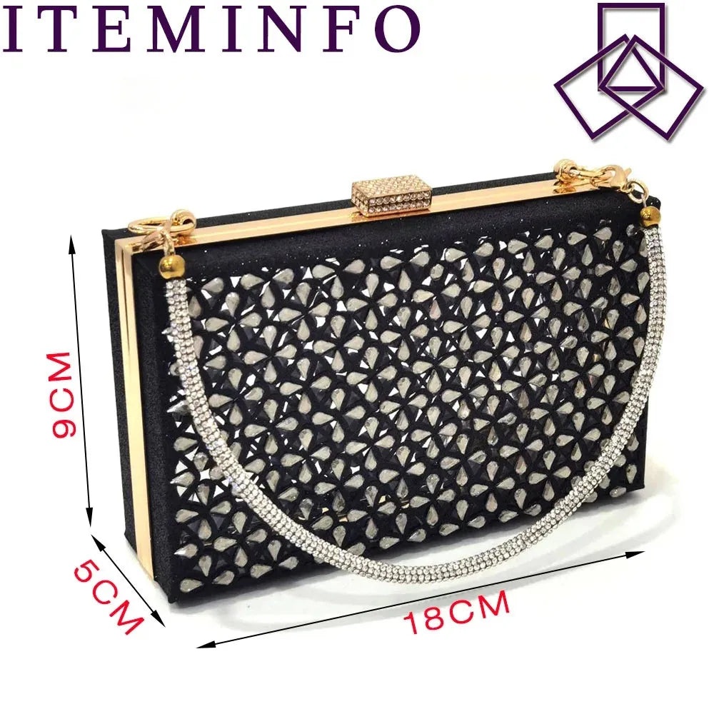 Ladies Italian High Heel and Bag Set Golden Color Italian Shoe with Matching Bag Set 2024 Nigerian Shoes and Bag Set for Party