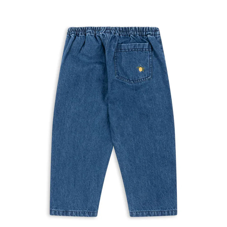 Spot 24 autumn/winter children's denim jacket pants set girls' denim overalls white shirt