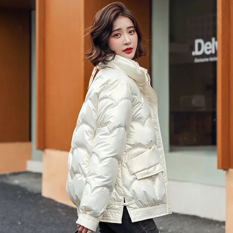 Warm Winter on Sale Down Coats for Women Short Luxury Outdoor Parkas Woman Clothes Youthful Offers Thick Lined 2025 Hot Jackets