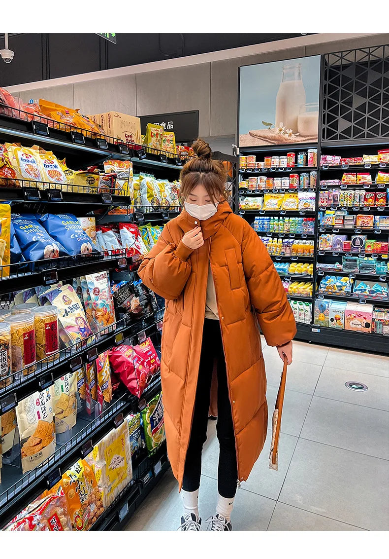 Winter Women's Cold Coat Parkas Hooded Long Padded Jacket Jacket Plus Size Super Hot Coat Cheap Wholesale Snow Outercoat Korean