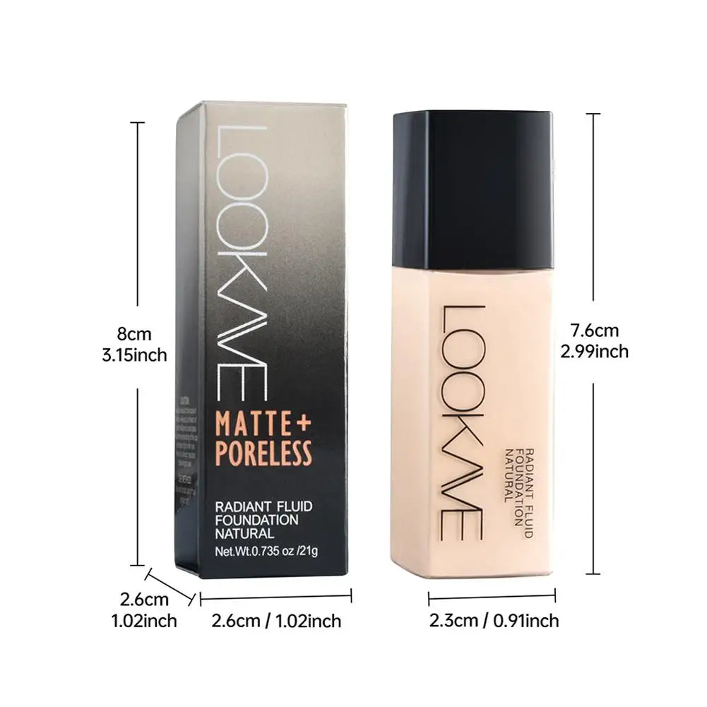 Concealer Waterproof Liquid Foundation For A Long Time Non-Irritating Natural & Even Matte Finish Perfect Nude Makeup