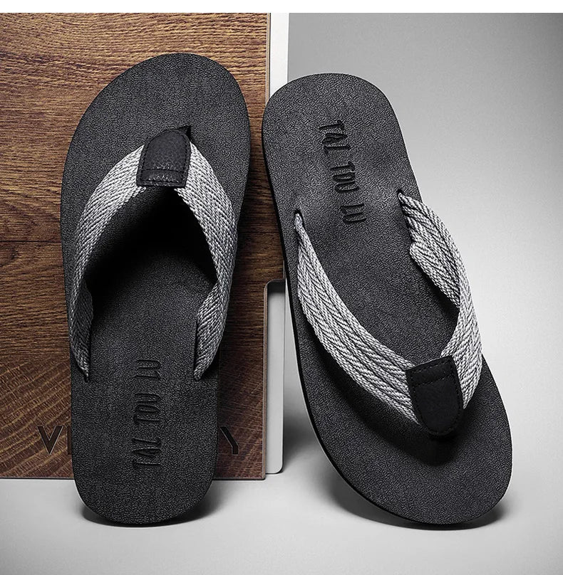 Mens Beach Flip Flops Flat Tong Slippers Men Summer Casual Shoes Breathable Lightweight Plus Big Size 49 50 51 52 Chanclas Playa