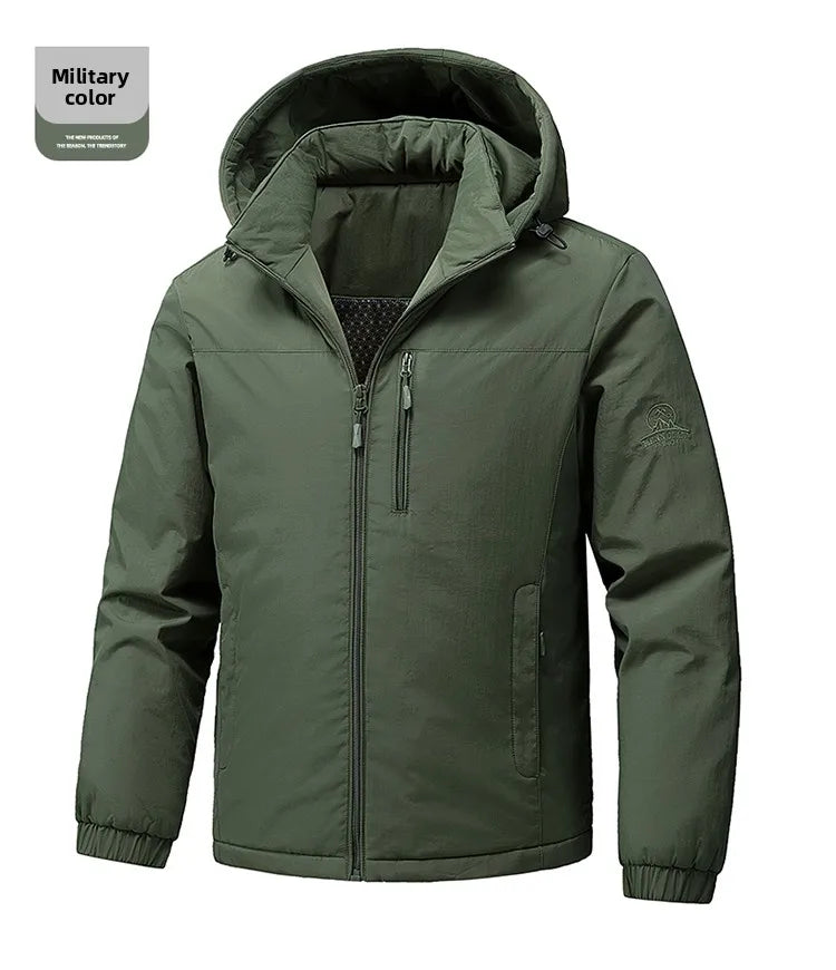 Winter Padded Workwear Jacket Men New Hot Cotton Puffer Jackets Men's Hooded Jacket Men's Cotton Parkas Men's Autumn Winter Coat