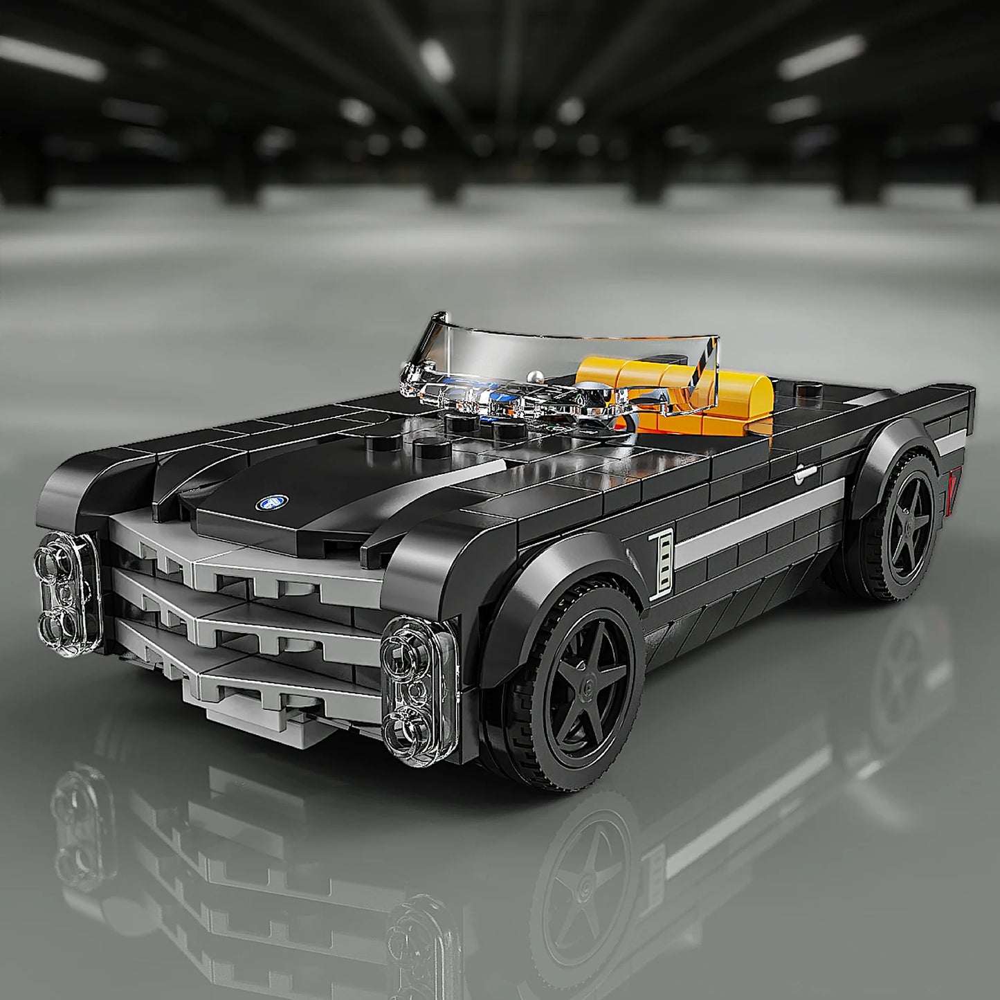 302PCS Building Blocks Sports Car Toy Classic Cars Bricks Model Educational Toys Set With Transparent Display Box Christmas Gift