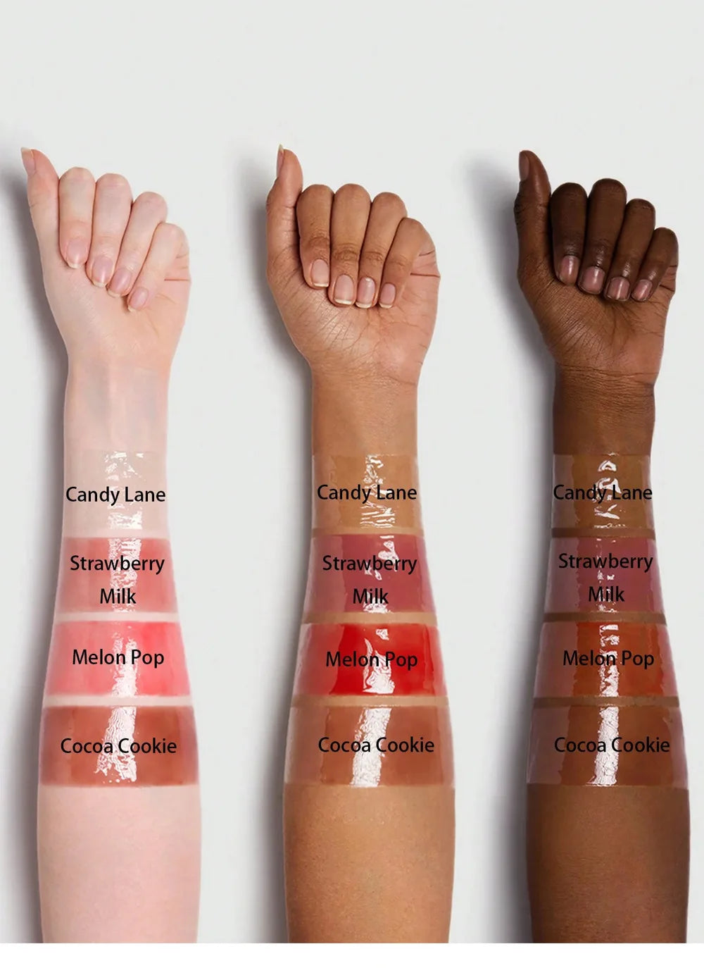 Lip Oil Set 4 Supports Long Lasting Nourishing and Moisturizing Mirror Doe Lips Anti-Dry Chapped Lipstick Set