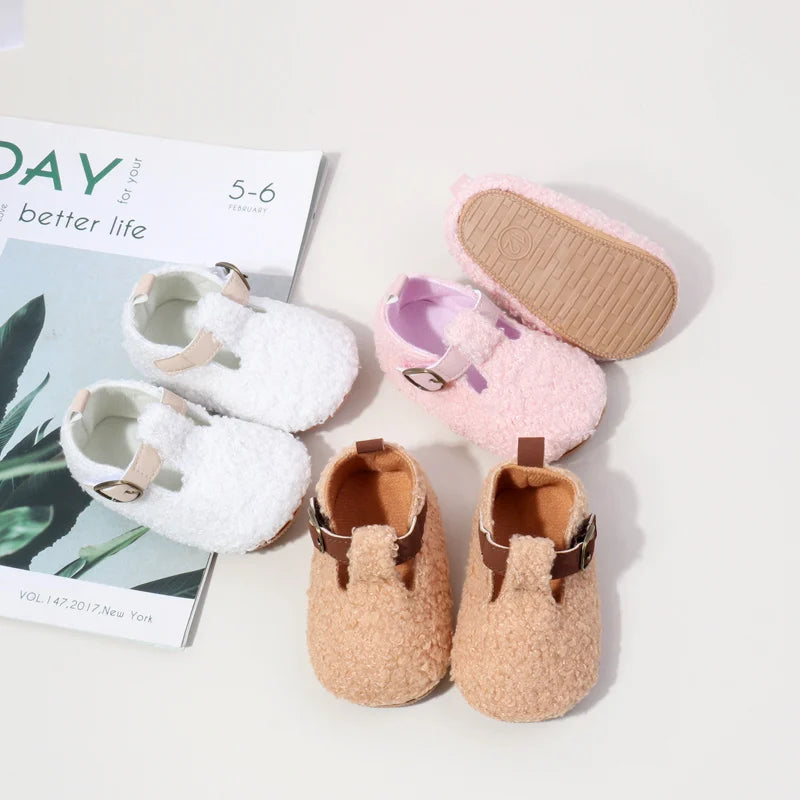 Winter Baby Girl and Boy Warm Non-slip Walking Shoes for Infants Cute Toddler Prewalkers High Quality Comfortable Shoes BMB4005