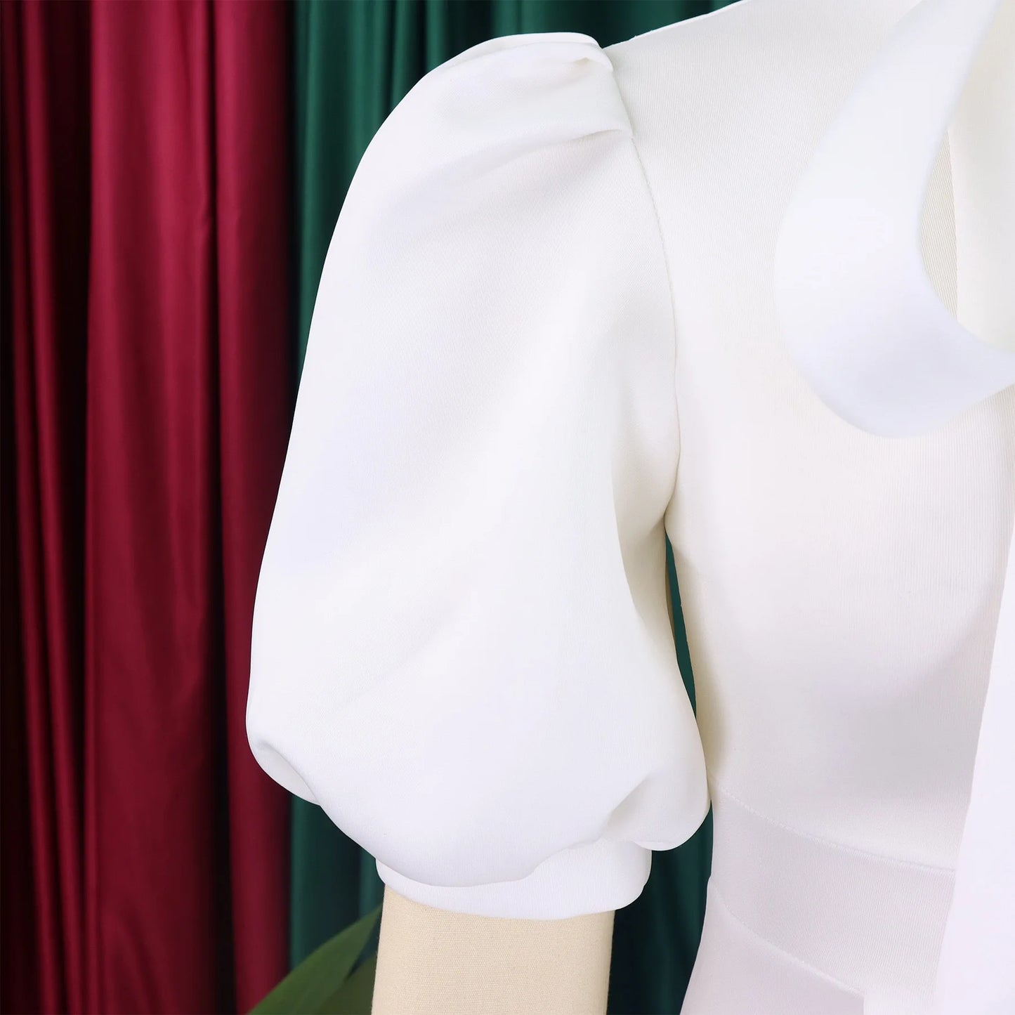 Elegant Party Dresses for Woman 2024 Luxury Bow Collar Short Sleeve High Waisted A Line Pleated Ankle Length Birthday Party Robe