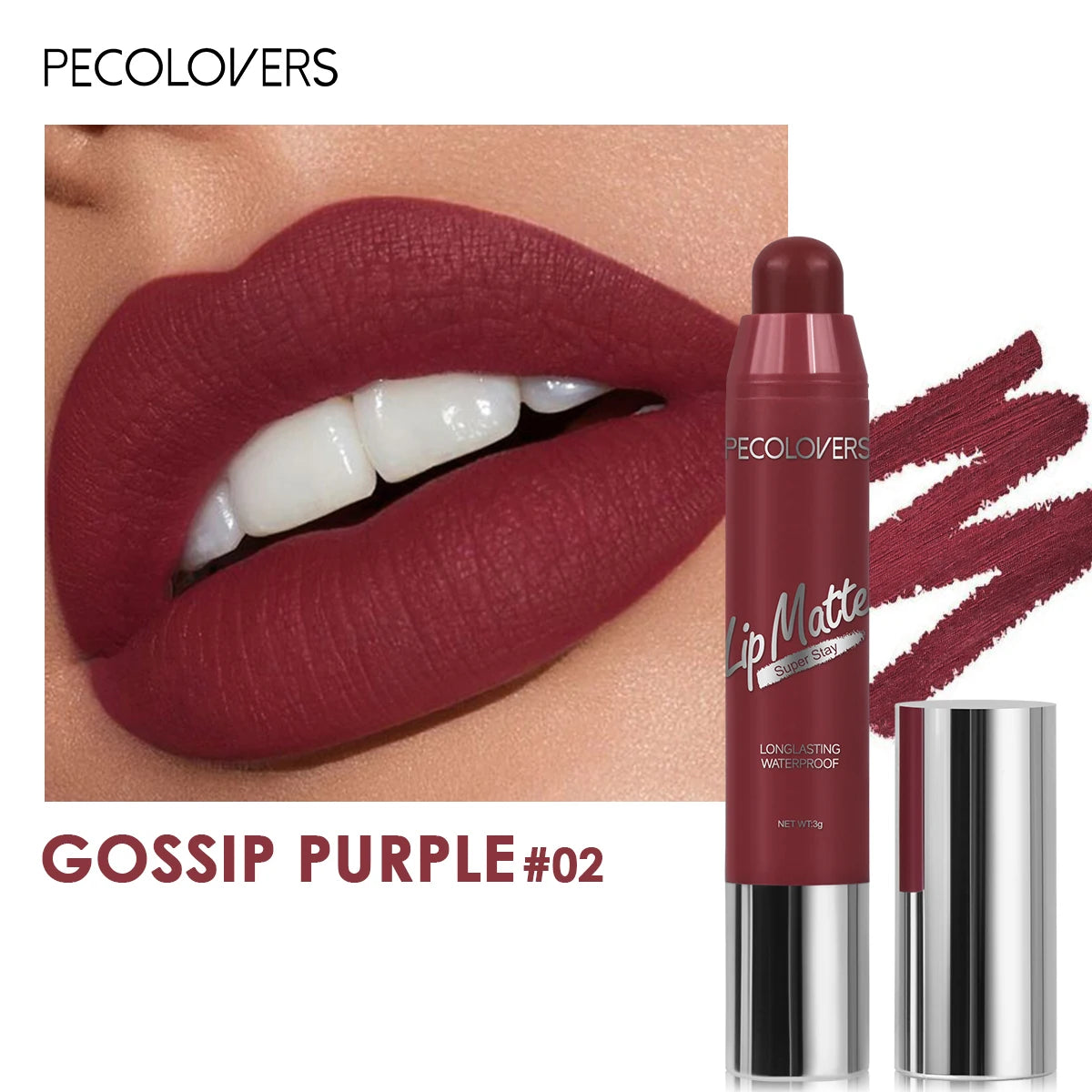 Lipstick Waterproof Lasting Lips Pencil Nude Velvet Matte Lipstick Non-stick Sexy Lip Balm Lip Pencil Women Cosmetics Makeup