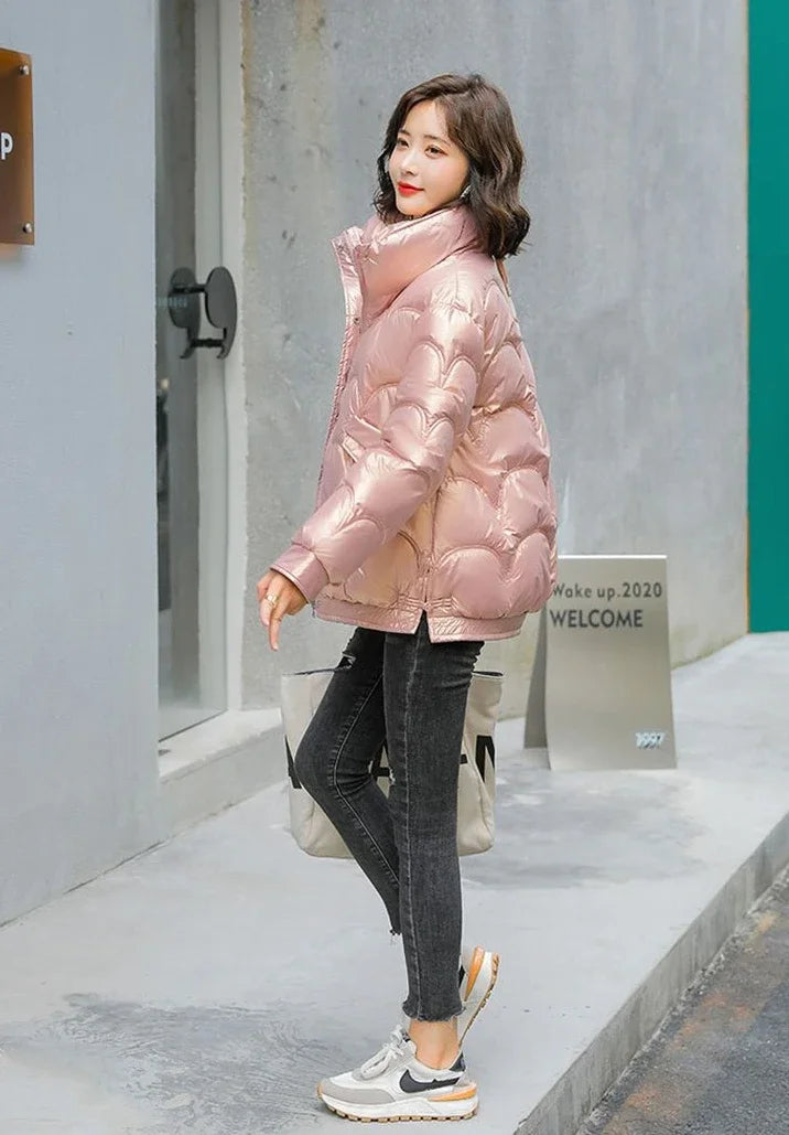 Warm Winter on Sale Down Coats for Women Short Luxury Outdoor Parkas Woman Clothes Youthful Offers Thick Lined 2025 Hot Jackets