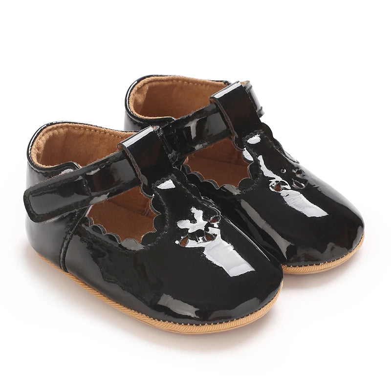 Baby Little Leather Shoes Spring And Autumn New Style Western Soft Soled Sneakers Female Baby Princess Shoes